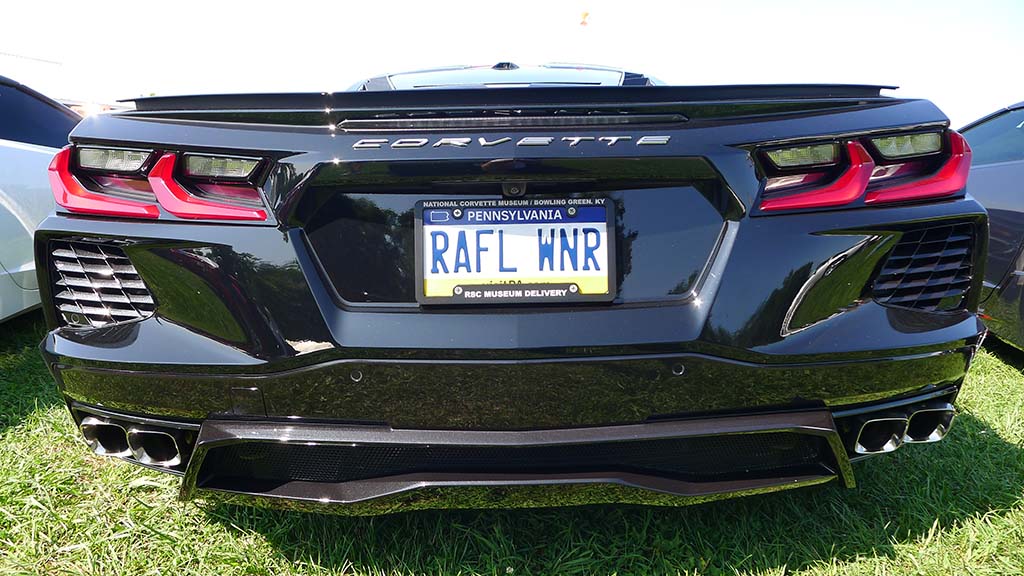 Corvette Vanity Plates at Carlisle 2024