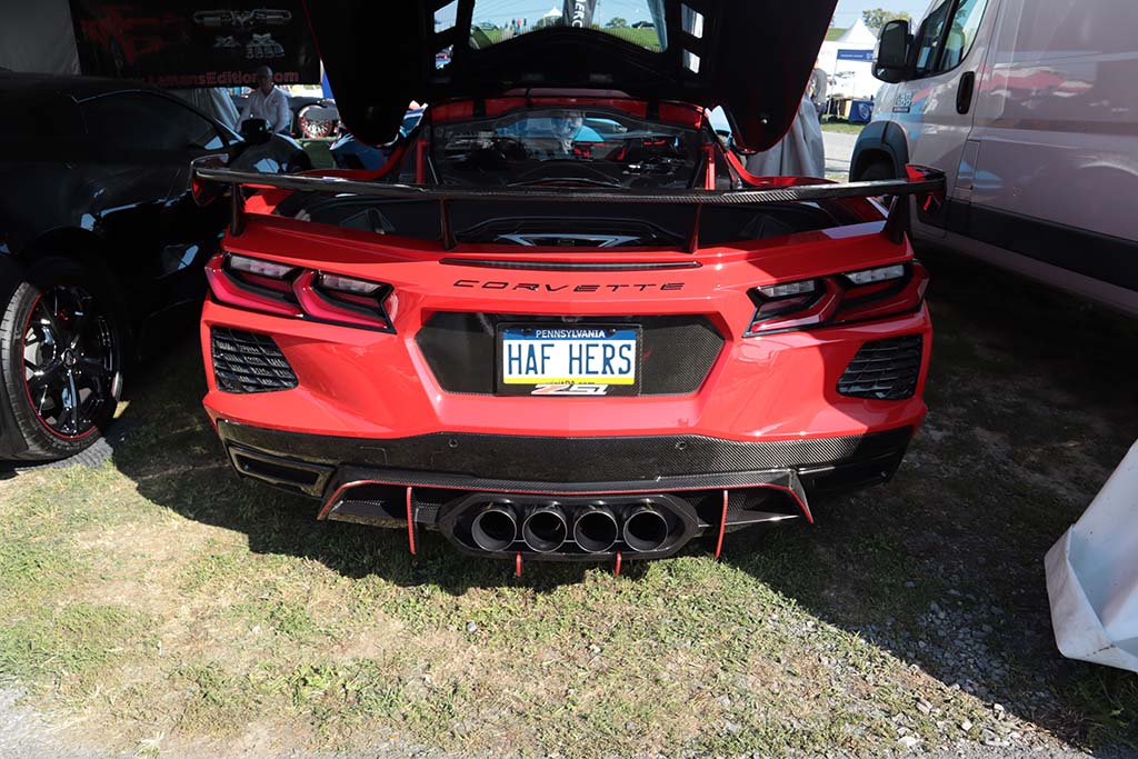 Corvette Vanity Plates at Carlisle 2024