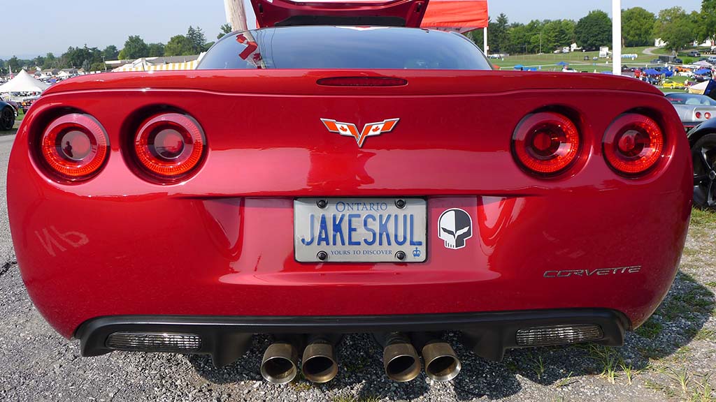 Corvette Vanity Plates at Carlisle 2024