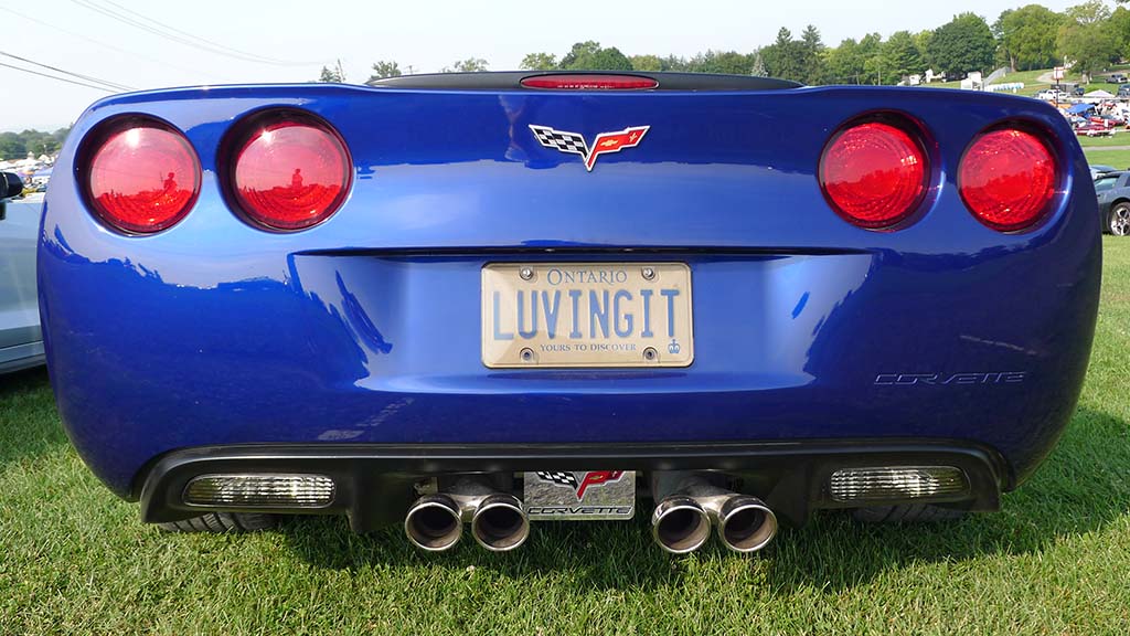 Corvette Vanity Plates at Carlisle 2024