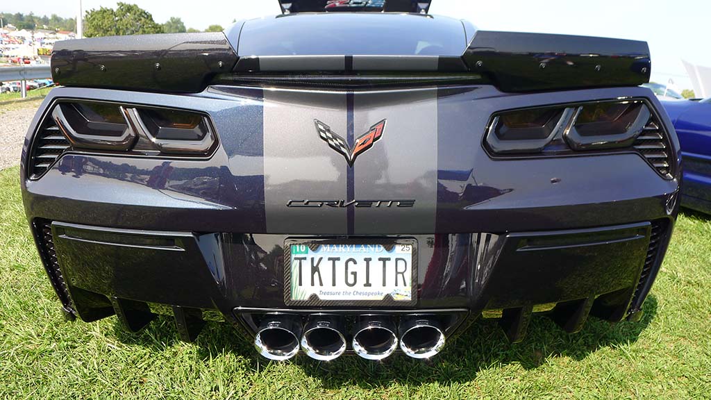 Corvette Vanity Plates at Carlisle 2024