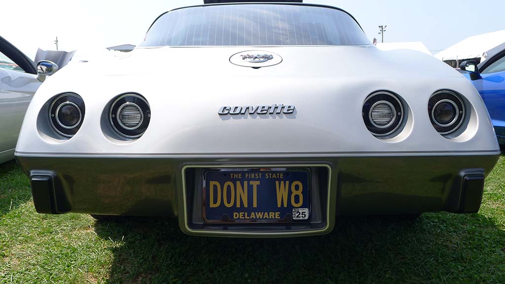 Corvette Vanity Plates at Carlisle 2024