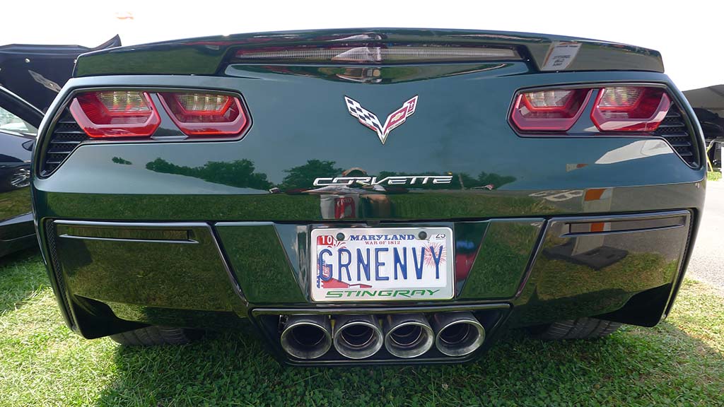 Corvette Vanity Plates at Carlisle 2024