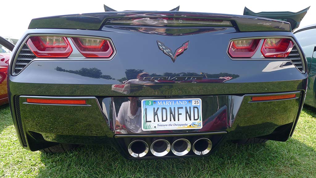 Corvette Vanity Plates at Carlisle 2024
