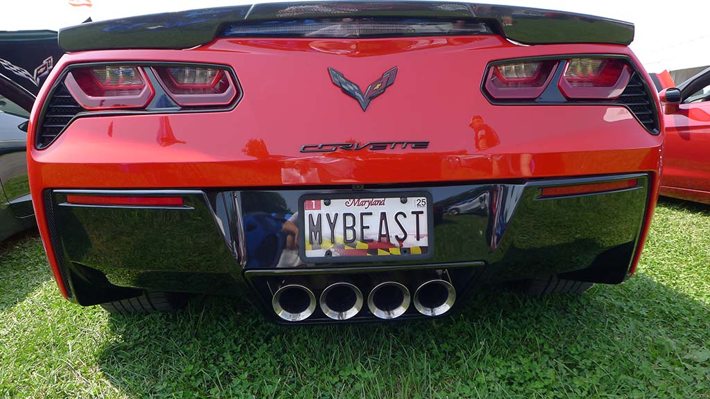 Corvette Vanity Plates at Carlisle 2024