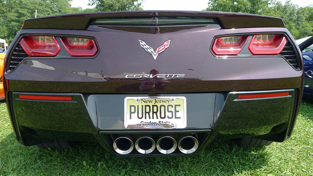 Corvette Vanity Plates at Carlisle 2024