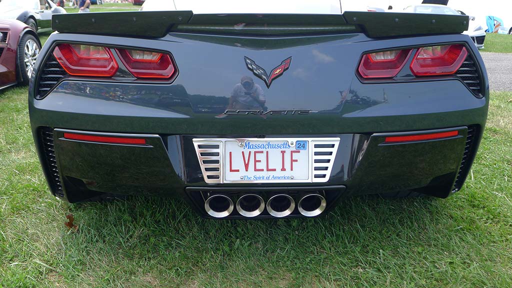 Corvette Vanity Plates at Carlisle 2024