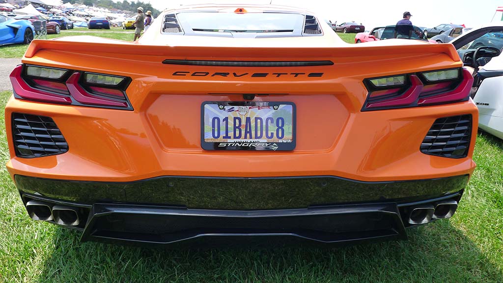 Corvette Vanity Plates at Carlisle 2024