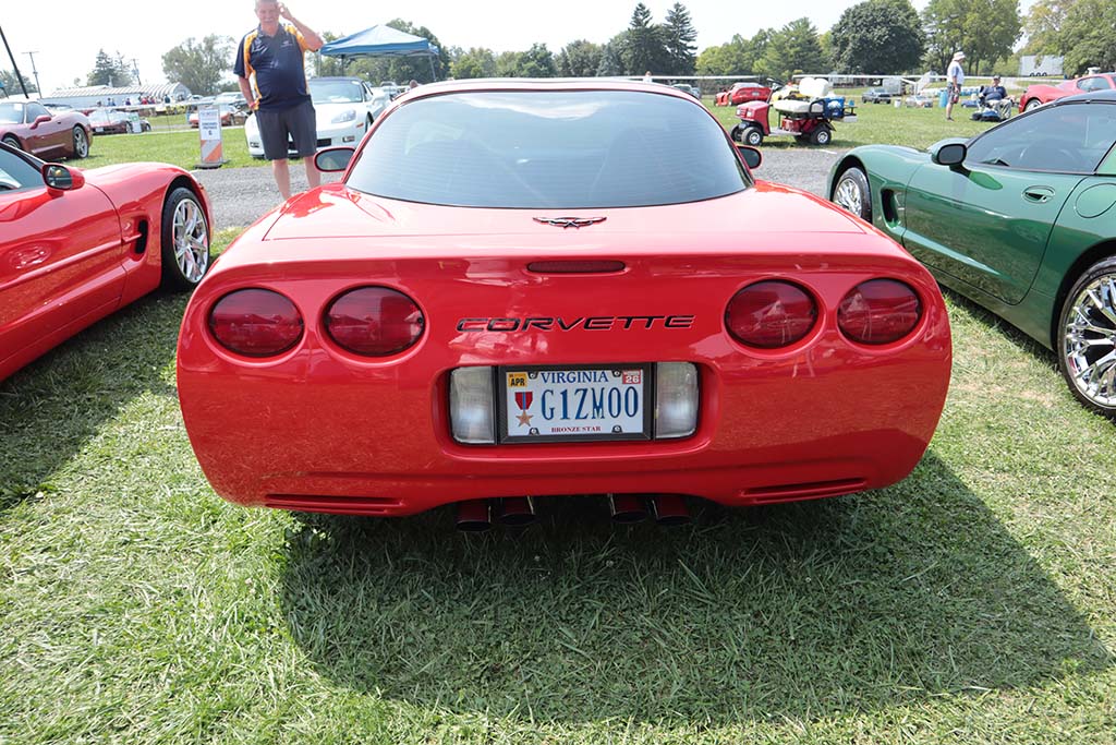 Corvette Vanity Plates at Carlisle 2024
