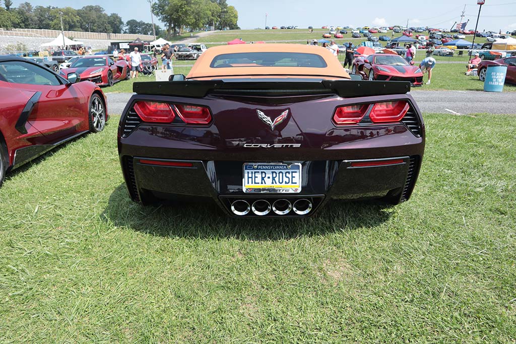 Corvette Vanity Plates at Carlisle 2024