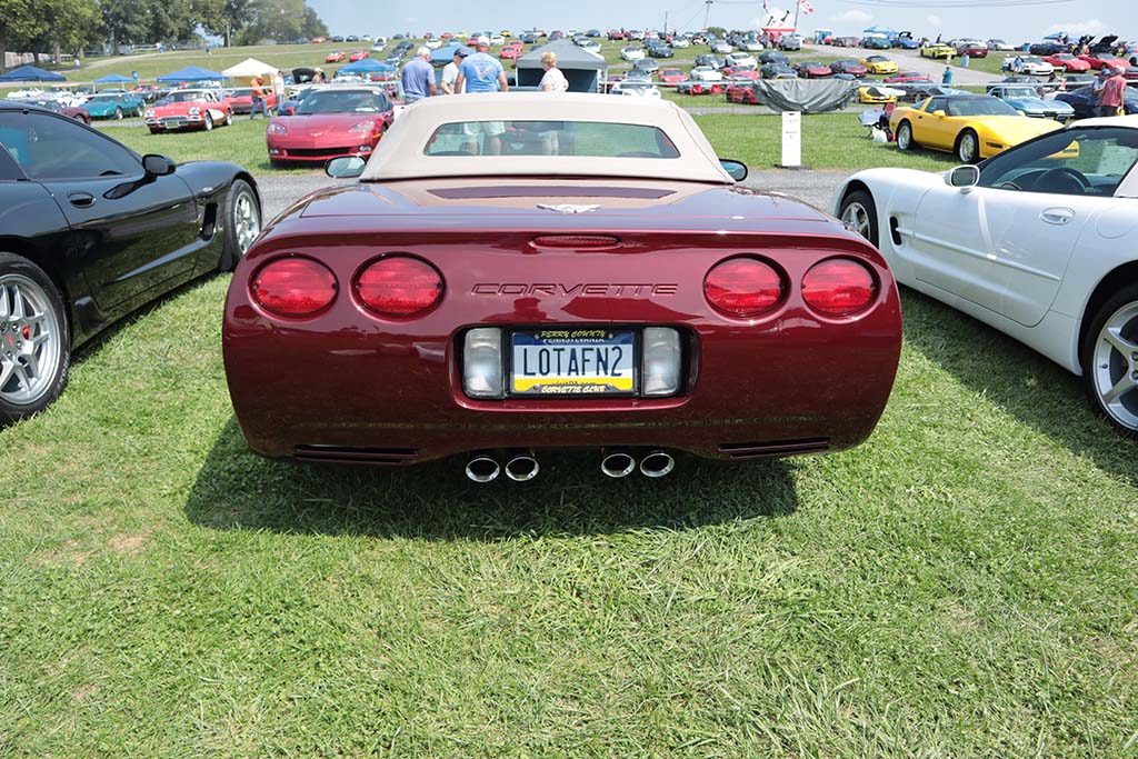 Corvette Vanity Plates at Carlisle 2024
