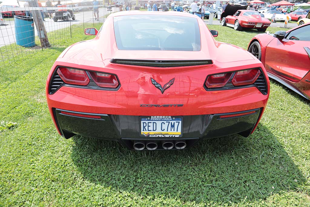 Corvette Vanity Plates at Carlisle 2024