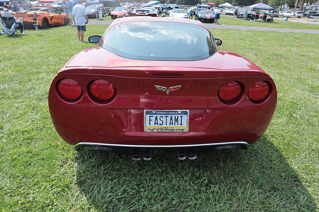 Corvette Vanity Plates at Carlisle 2024