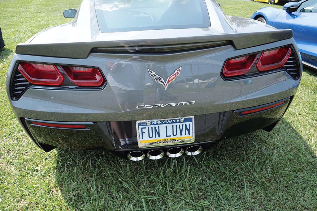Corvette Vanity Plates at Carlisle 2024