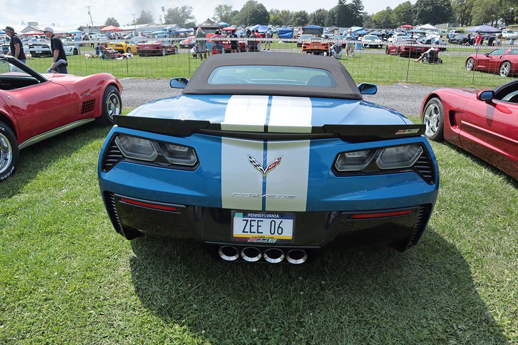 Corvette Vanity Plates at Carlisle 2024