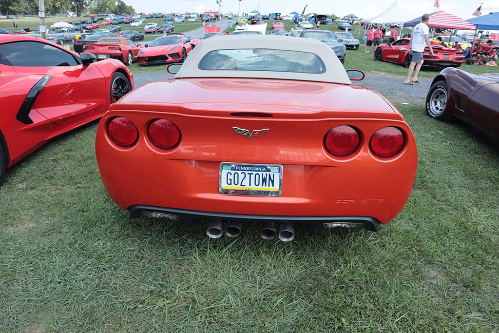 Corvette Vanity Plates at Carlisle 2024