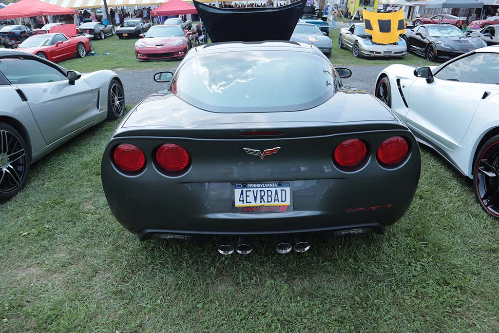 Corvette Vanity Plates at Carlisle 2024