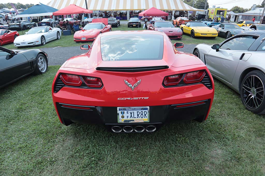 Corvette Vanity Plates at Carlisle 2024