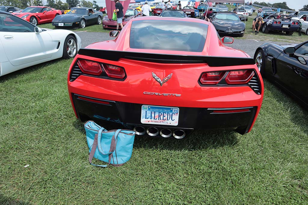 Corvette Vanity Plates at Carlisle 2024