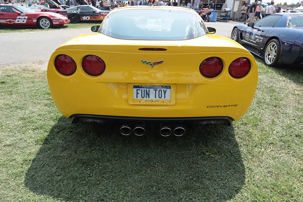 Corvette Vanity Plates at Carlisle 2024