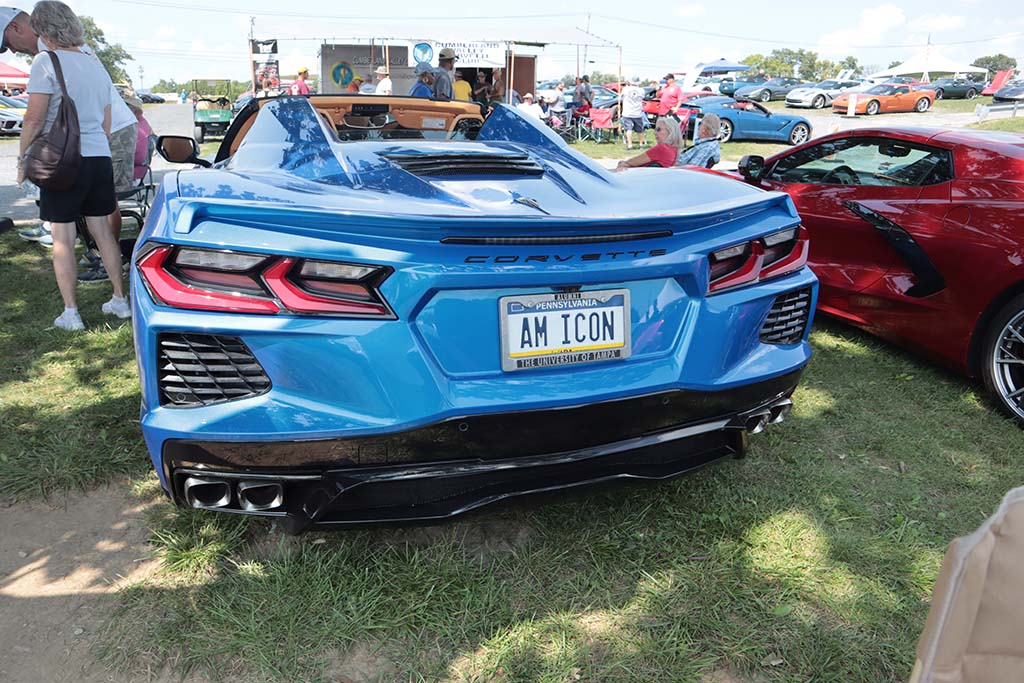 Corvette Vanity Plates at Carlisle 2024