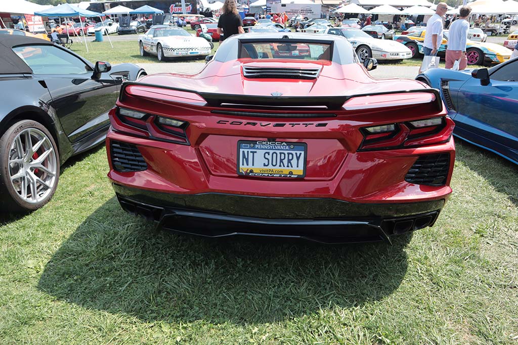 Corvette Vanity Plates at Carlisle 2024