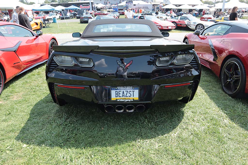 Corvette Vanity Plates at Carlisle 2024