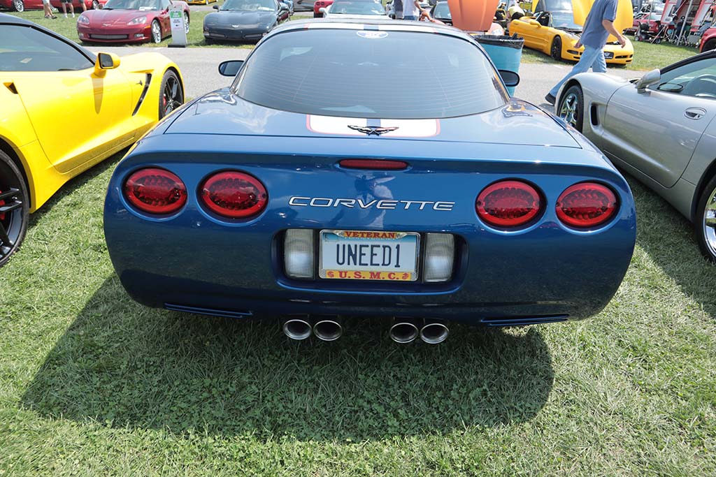 Corvette Vanity Plates at Carlisle 2024