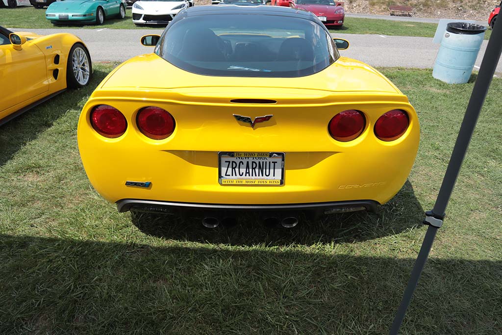 Corvette Vanity Plates at Carlisle 2024