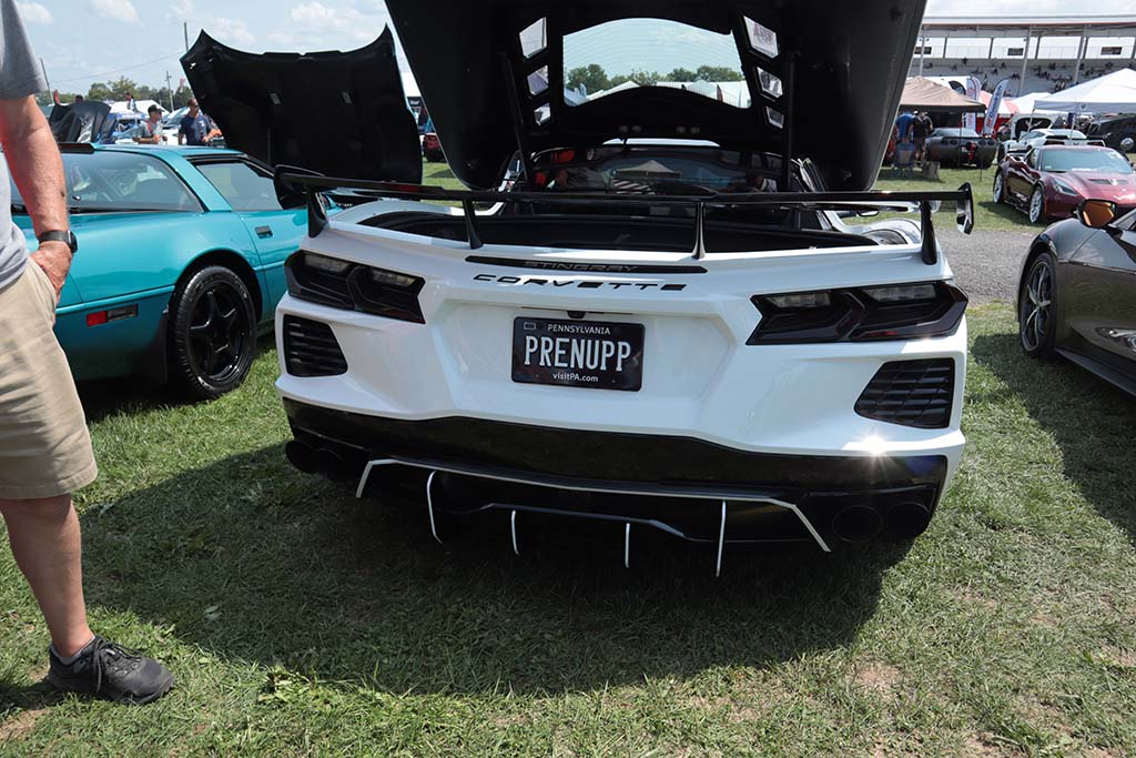 Corvette Vanity Plates at Carlisle 2024