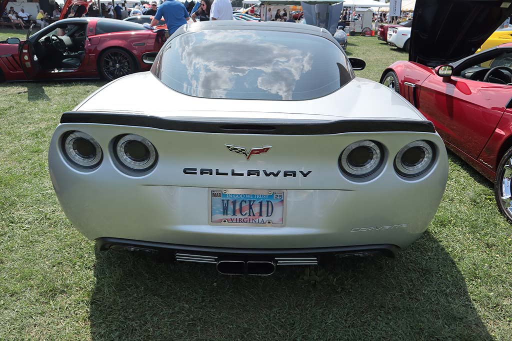 Corvette Vanity Plates at Carlisle 2024