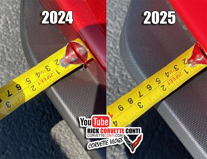 2024 front splitter vs 2025 front splitter