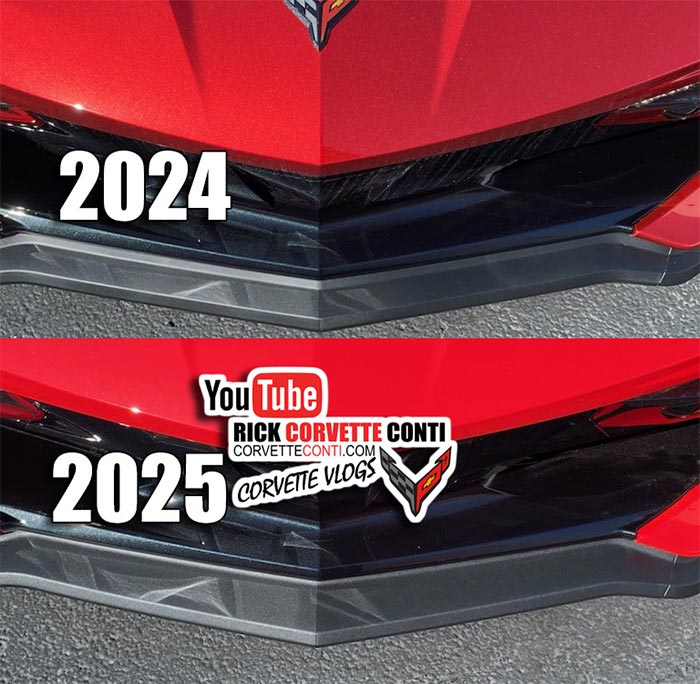2025 Corvette Stingray's Z51 Front Splitter