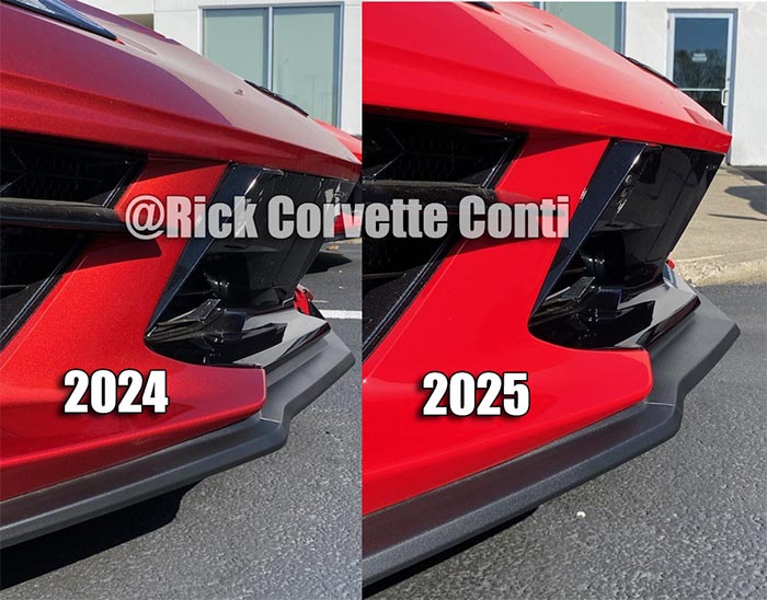 2025 Corvette Stingray's Z51 Front Splitter