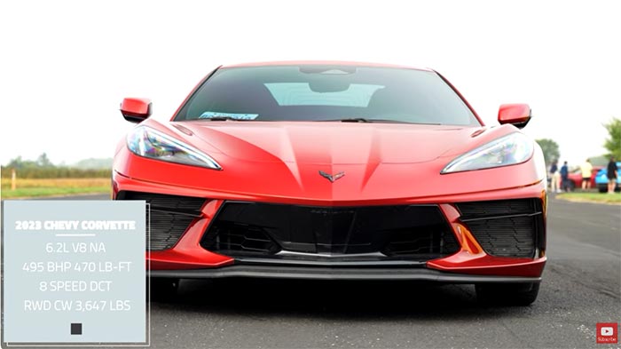 [VIDEO] The C8 Corvette Takes on Europe's Top Sports Cars in Four-Way Drag and Roll Races