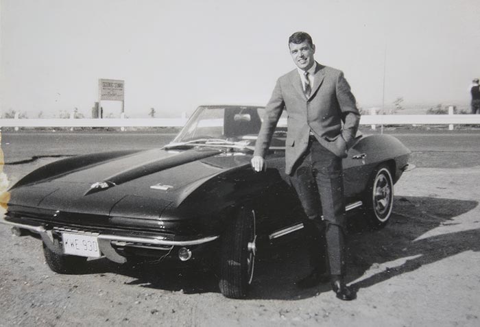 Phillip Corvette with his new 1966 Corvette