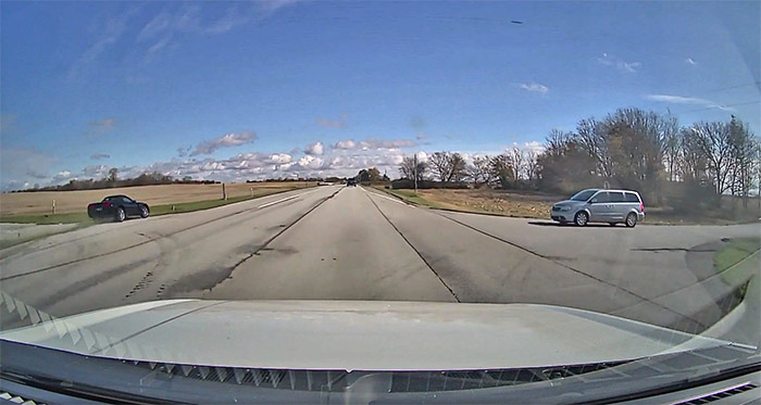 C5 Corvette Driver Contemplates Running after Accident