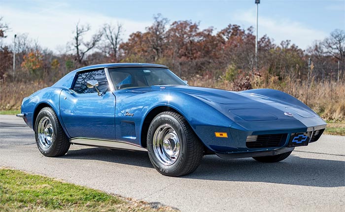 Corvettes for Sale: 1973 Corvette with a 454 V8 and 4-Speed Manual on Bring a Trailer