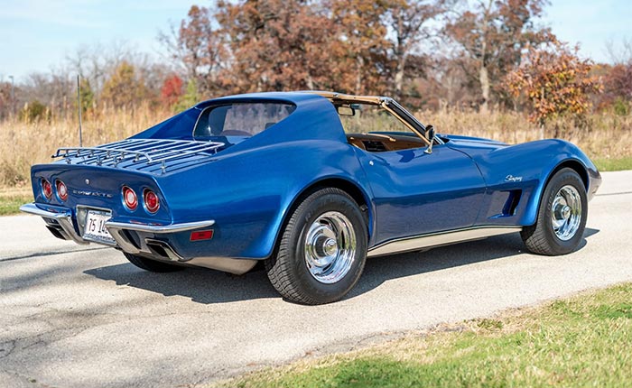 Corvettes for Sale: 1973 Corvette with a 454 V8 and 4-Speed Manual on Bring a Trailer