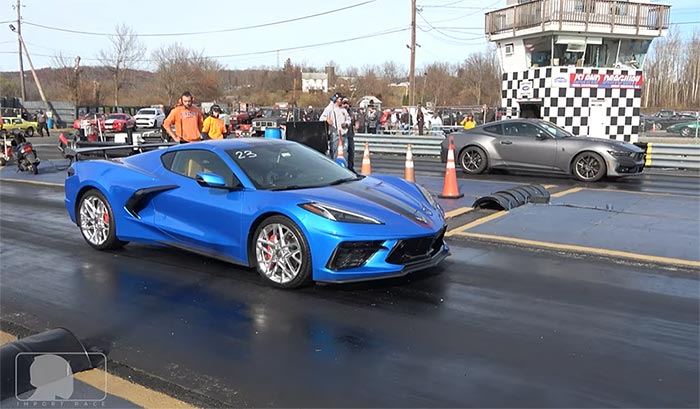 [VIDEO] 2024 Corvette Stingray Races a 2024 Dark Horse Mustang and America Wins!