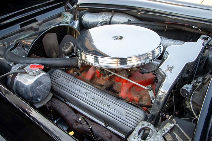 Corvettes for Sale: Black/Silver 1961 Corvette on Bring a Trailer