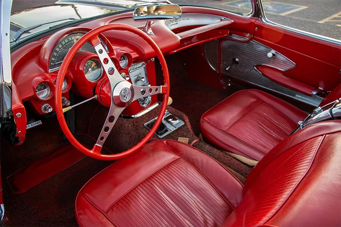Corvettes for Sale: Black/Silver 1961 Corvette on Bring a Trailer