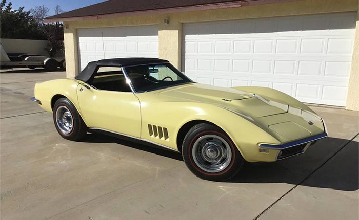 Corvettes for Sale: Safari Yellow 1968 Corvette with Tri-Power 427 V8 on Craigslist