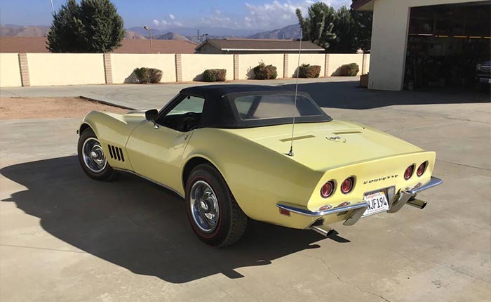 Corvettes for Sale: Safari Yellow 1968 Corvette with Tri-Power 427 V8 on Craigslist