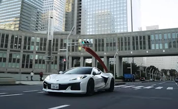 [VIDEO] A 2025 Corvette Z06 Cruising the City Streets in Japan