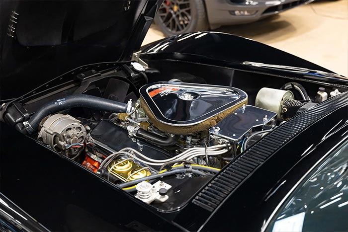 Corvettes for Sale: Triple Black 1968 Corvette Convertible with 427 on BaT