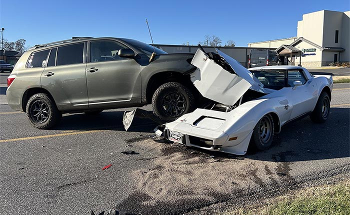 [ACCIDENT] 1979 Corvette Gets Cracked Up By an SUV in McCracken County, KY