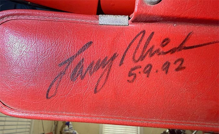 [PIC] Who Signed this Split Window? Turns Out it was a Corvette Legend!