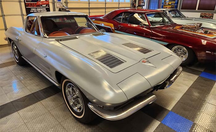 Corvettes for Sale: Just Add Paint to this 1963 Split Window on Facebook