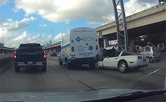 [ACCIDENT] Dash Cam Captures C4 Driver Rear Ending a Truck and Running Away on Foot